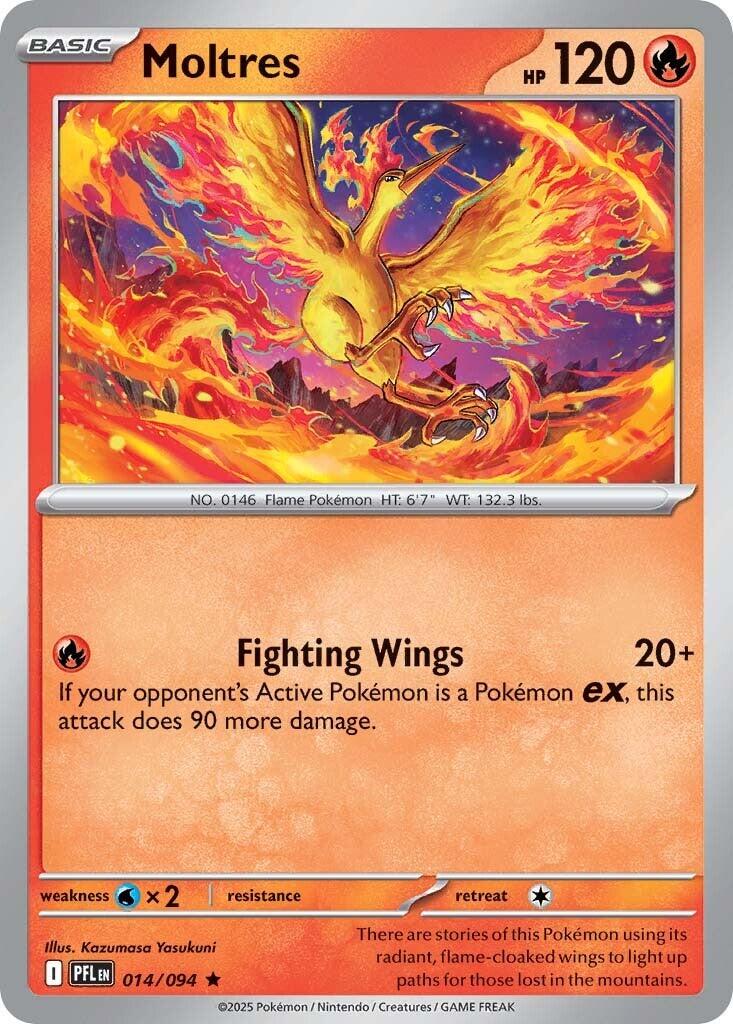 Phantasmal Flames Moltres [Holo] Pokémon card